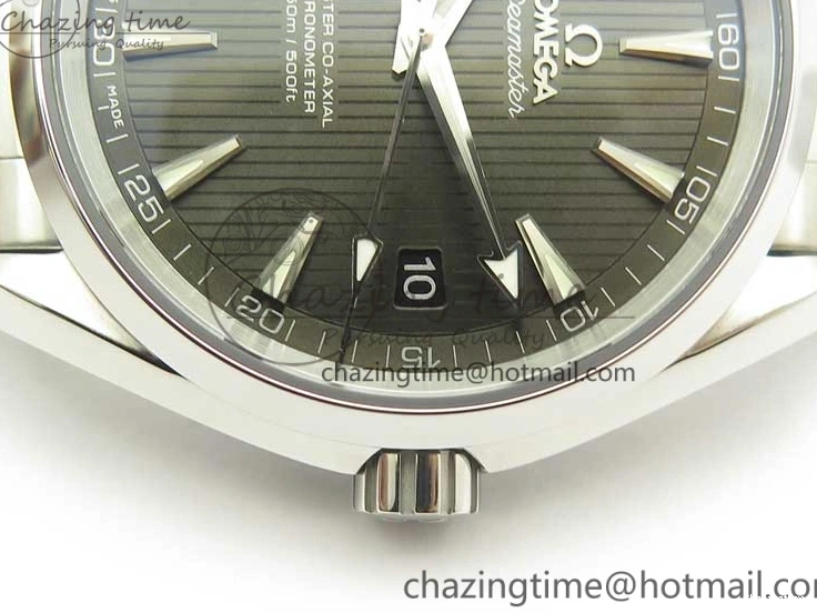 0508 Aqua Terra 150M SS VSF 1:1 Best Edition Gray Textured Dial on SS Bracelet A8500 Super Clone MultiPurpose 8039